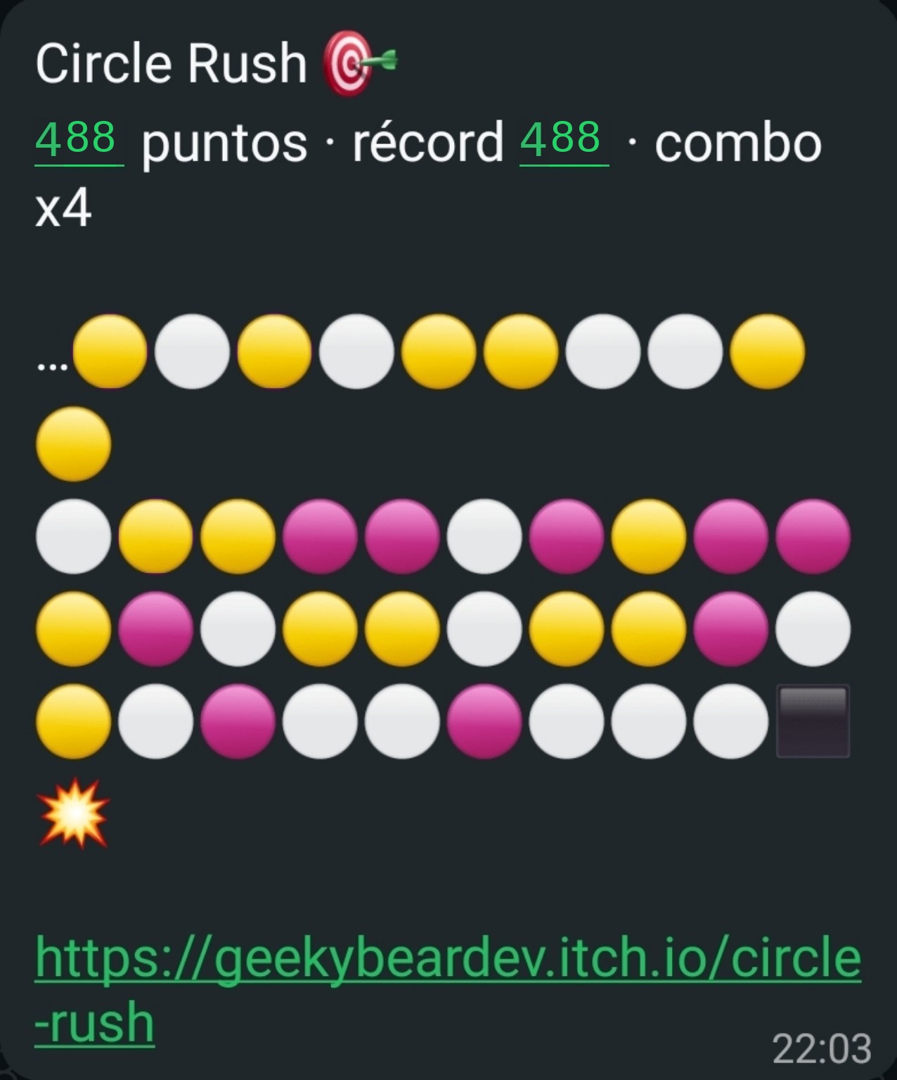 Circle Rush — 488 puntos